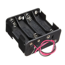 Porta Baterías de 8 baterías AA